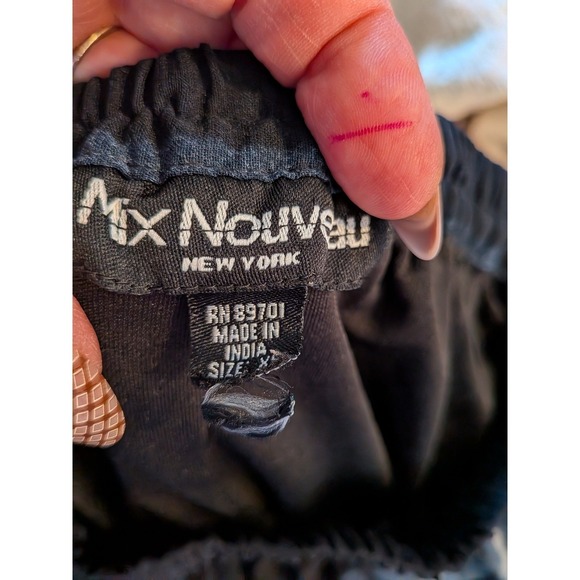 Boho Whimsigoth Grunge Rock Indie Sleeze Glam Gray Tie Dye XS Maxi Skirt - Picture 6 of 6